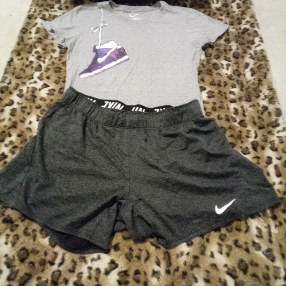 Nike Women's Dark Gray Athletic Shorts